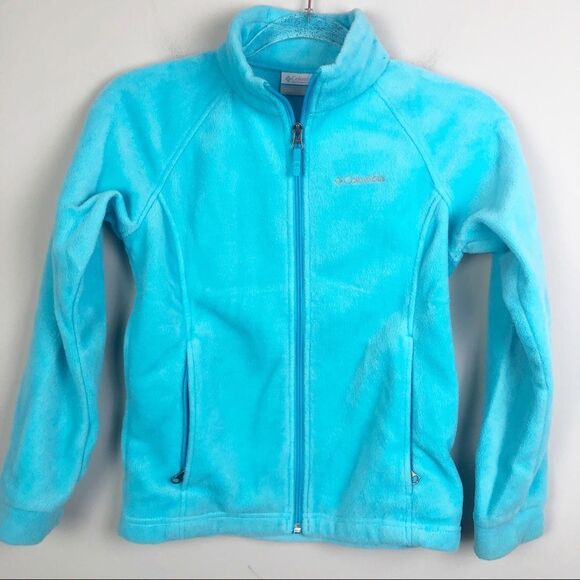 Columbia Other - COLUMBIA | Turquoise Zip Front Fleece Jacket Girls Kids M 10/12
